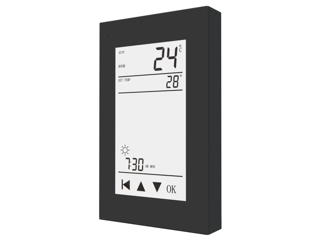 black colour Coldbuster programmable basic touch screen thermostat
