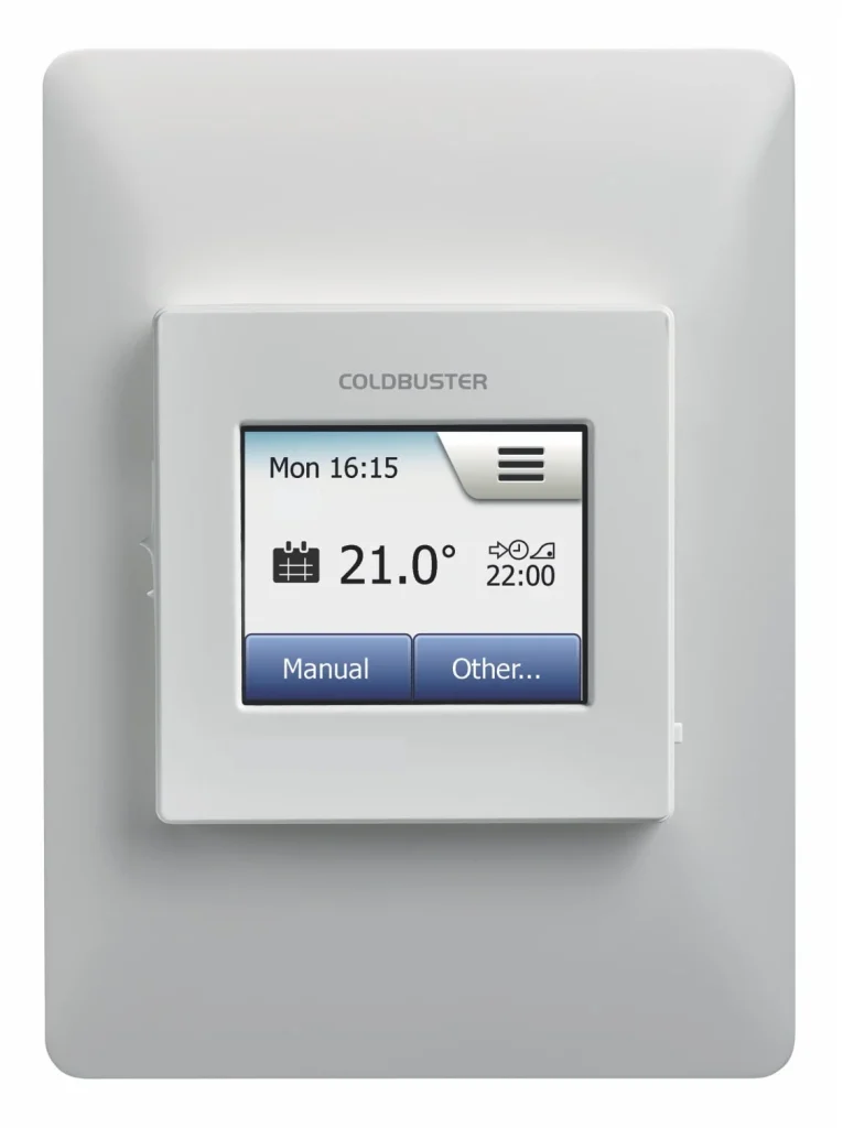 Front View of the Standard programmable touch screen thermostat/controller