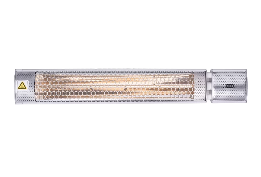 Photo of the strip heater that can be mounted to the wall in hallways, patios etc.