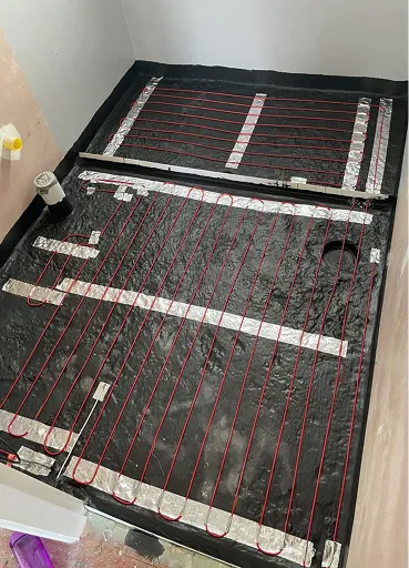 In-Screed electric floor heating